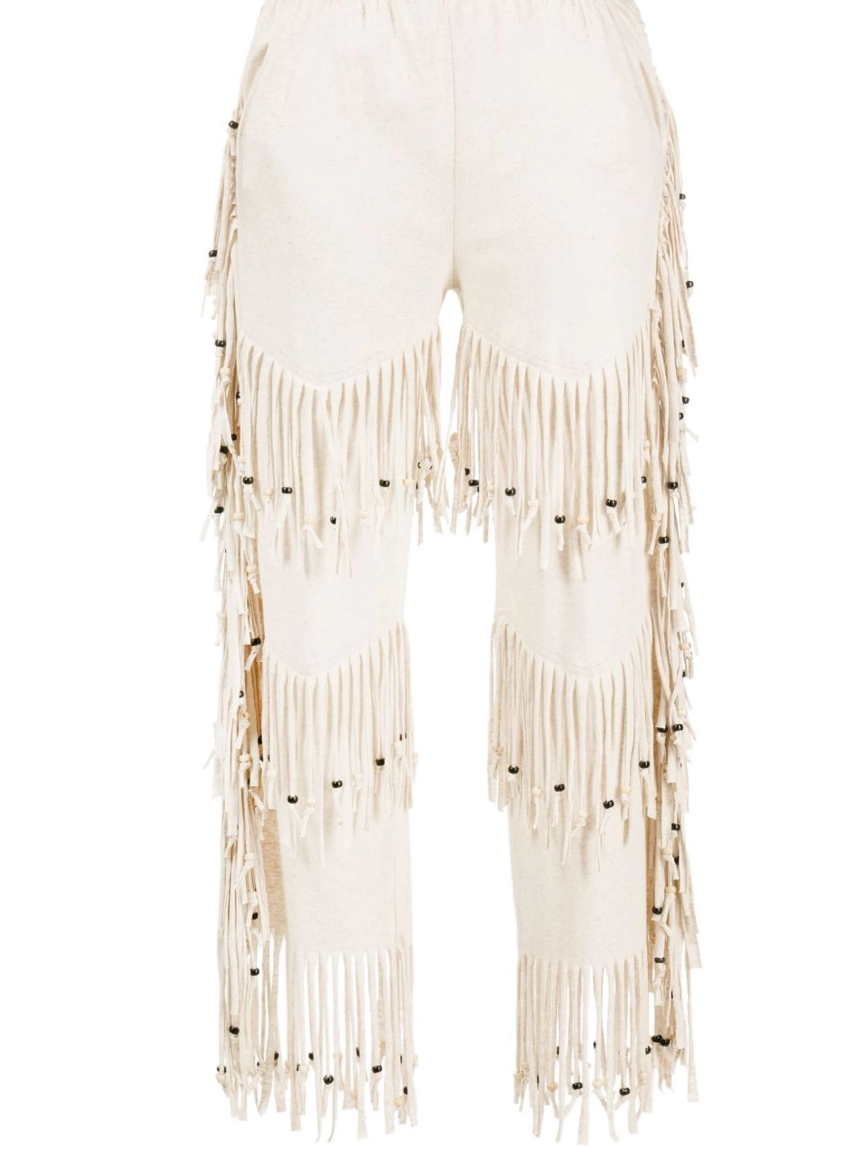 Affordable Alanui Women fringed trousers Monsoon 0811